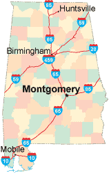 Alabama location map