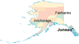 Alaska location map