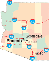 Arizona location map