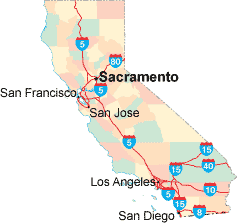 California location map