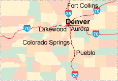 Colorado location map