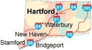 Connecticut location map