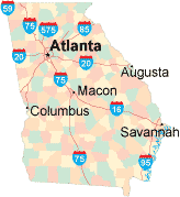 Georgia location map