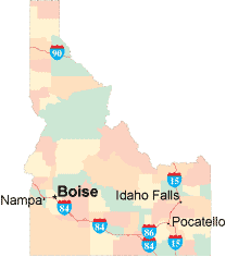Idaho location map