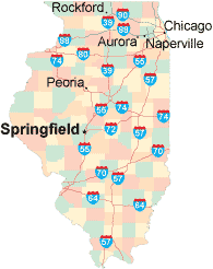 Illinois location map