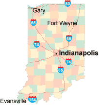 Indiana location map