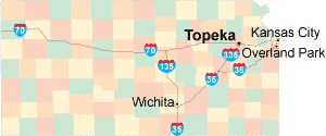 Kansas location map
