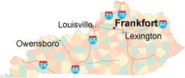 Kentucky location map