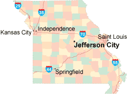 Missouri location map