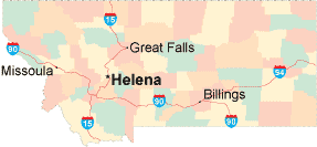 Montana location map