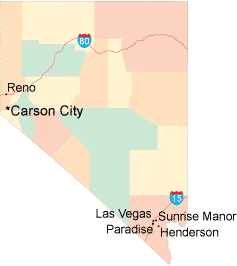 Nevada location map