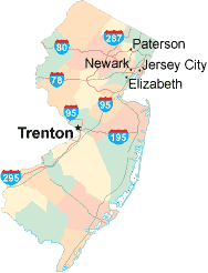 New Jersey location map