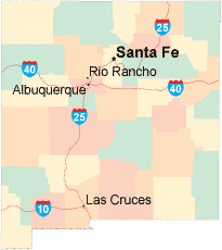 New Mexico location map