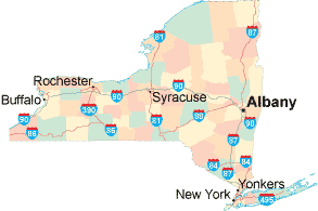 New York location map