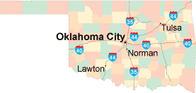 Oklahoma location map