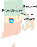 Rhode Island location map